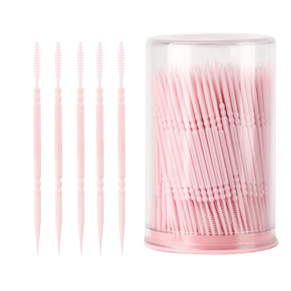 Dual-Sided Fin Tip Toothpicks Reusable Tool in Travel Bottle for Teeth & Maintenance Hygiene Bottle Set