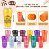 Skylety 48 Set/ 192 Pcs Employee Appreciation Gifts Bulk Thank You Inspirational Gift Set 16 oz Coffee Cups with Thank You Notebook Pen Keychain for Staff Team Teacher Coworker Friend (Classic Color) view 2