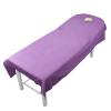 10pcs Microfiber Massage Comfortable Table Cover Beauty Salon SPA Bed Sheet Couch Home Soft Bedding Sturdy Mattress Plain Cover(Purple) view 1