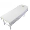 Beauty Pink Massage Bed Fitted Sheets Massage Treatment Soft Sheets Spa SPA Bed Table Cover Sheets with Hole(White) view 1