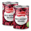 BOD-rum's Red Kidney Beans 400G Ready to Eat Dried Vegan GMO Free Dark Red High Fibre High Protein Product of Turkey Origin Pack of 2 view 1