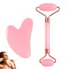 2 PCS Gua Sha Tool, Face Rollers for Women, Guasha Tool Face, Gua Sha Set, for Women, Body Muscle Relaxing, Improve Eye Puffiness, Skin Care Gift(Pink) view 1