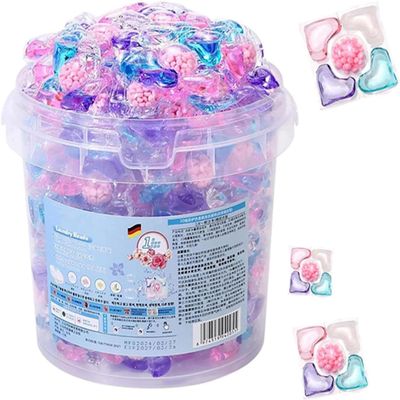 5 in 1 Laundry Pods with Scented Beads, Deep Cleaning Detergent Pods with Fabric Softener Beads & Long-Lasting Freshness, Laundry Detergent Capsules, for All Fabrics, for Home & Travel (70)