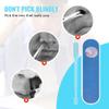 360 Rotating Double-Sided Nose Hair Trimmer with Stainless Steel Blade and Ear Spoon Design, Suitable for Both Men and Women(Beige,12 PCS) view 2
