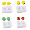 XuQiZZpp Heat Immune Silicone Fruit Molded Molds with 4 Designs for Cake Chocolate Making and Jewelry Handicrafts view 3