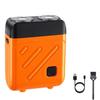 Bccnerty Shaver, Bccnerty Mini Shaver, 2026 New Upgrade Waterproof Double Head Razor, Portable 360 Rotary Dual Ring Electric Shavers, USB Rechargeable Waterproof Pocket Razor for Home Travel (Orange)