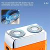 Bccnerty Shaver, Bccnerty Mini Shaver, 2026 New Upgrade Waterproof Double Head Razor, Portable 360 Rotary Dual Ring Electric Shavers, USB Rechargeable Waterproof Pocket Razor for Home Travel (Orange) view 2