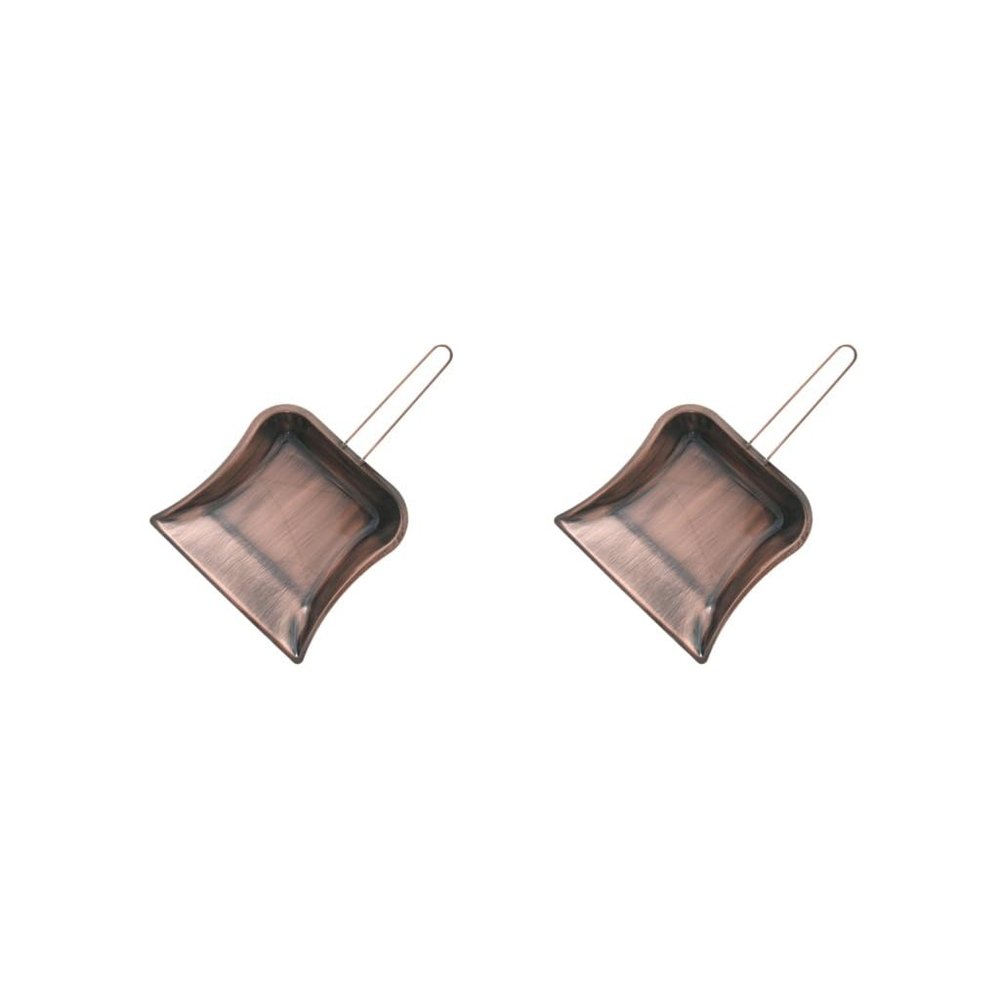 2 set Copper Dustpan Practical Portable Desk Cleaning Tool for Study Room Home Bar