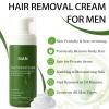 Botane Man Hair Removal Cream, Intimate Hair Removal Cream For Men With Natural Aloe Vera, Quick Gentle Fast-Acting, Moisturizing & Non-Sticky Formula, Pain-Free, For Face Body & Intimate Areas (3) view 2