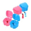 FONDOTIN 4pcs Denture Box Case Denture Carry Case False Teeth Toothbrush Retainer Box Storage and Care view 1