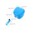 FONDOTIN 4pcs Denture Box Case Denture Carry Case False Teeth Toothbrush Retainer Box Storage and Care view 2