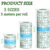 3 Rolls Second Skin Tattoo Cover 5M x5cm/10cm/15cm Transparant Stretch Adhesive Bandage Aftercare Waterproof Bandage for Protective Shield Wound Dressing Plastic Cover view 2