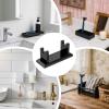 Fellflying Safety Razor Stand,Horizontal Shaving Rack - Non-Slip Base Space-Saving Organizer Acrylic Rack for Shower Vanity Bathroom Counter Dad Barber Men Grooming view 4