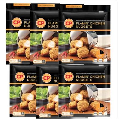 Flamin' Halal Chicken Nuggets or Tenders 1.5kg Family Pack | Crispy, Juicy & 100% Halaal Certified | Frozen, Ready to Cook | Air Fryer & Oven Friendly. (Pack of 6, Halal Chicken Nuggets 1.5kg)