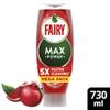 Fairy MaxPower Washing Up Liquid Pomegranate 730 ML, Easy and Effortless Cleaning, Even On Your Greasiest Pots and Pans view 2