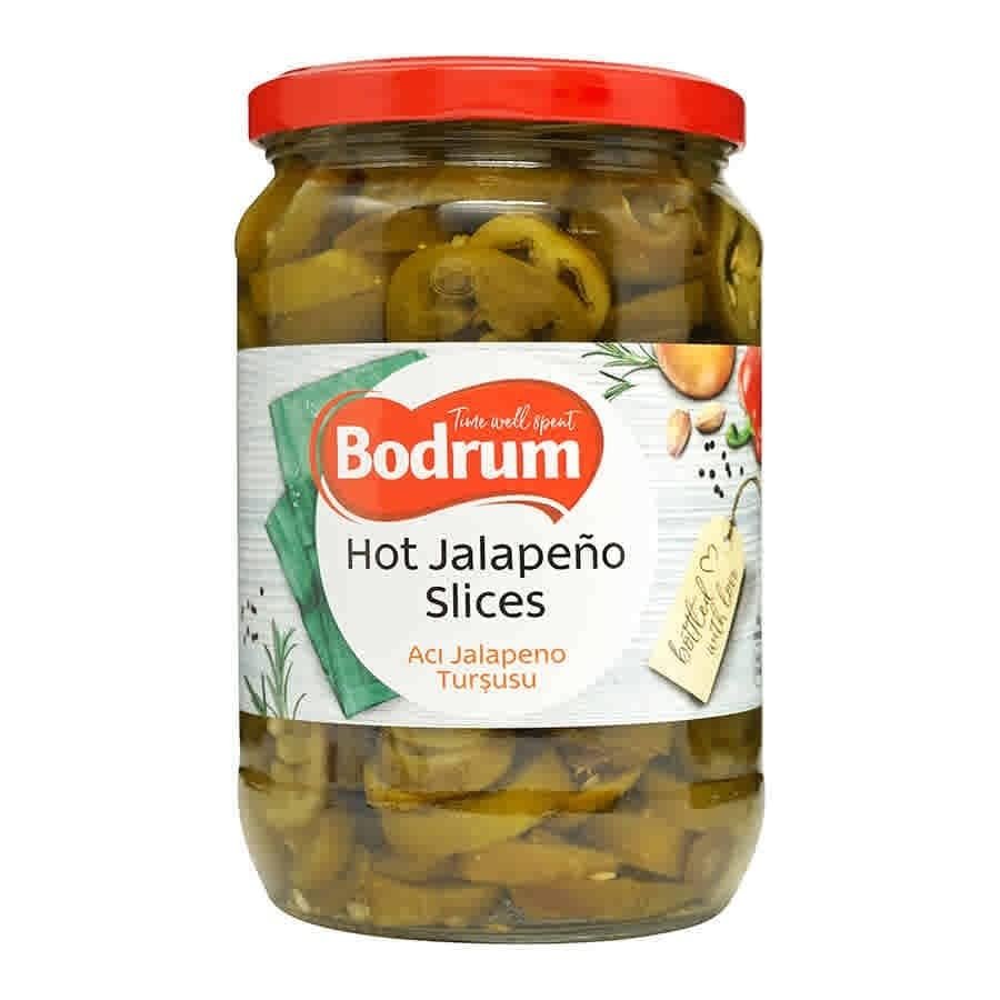 BOD-rum's 720cc Jalapeno Peppers Slices Hand Picked Perfect Balance of Flavor Heat Unique Delicious Taste Product of Turkey Origin 680G Pack of 1
