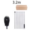 lmoikesz Extendable Gutters Brush Roof Bendable Cleaning Tools Long Pole Stainless Home Widely Used Eaves Leaves Removal, 3.2m view 4