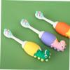 Hoement Dinosaur Toothbrush Soft Bristles Small Head Tongue Cleaner for Boys Portable Oral Gum Care Tool Random Color view 2