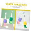 BELLIFFY Soft Bristle Toothbrush with Tongue Cleaner Ergonomic Handle for Oral Cleaning Food Grade Silicone Small Head Cute Dinosaur Design Random Color view 3