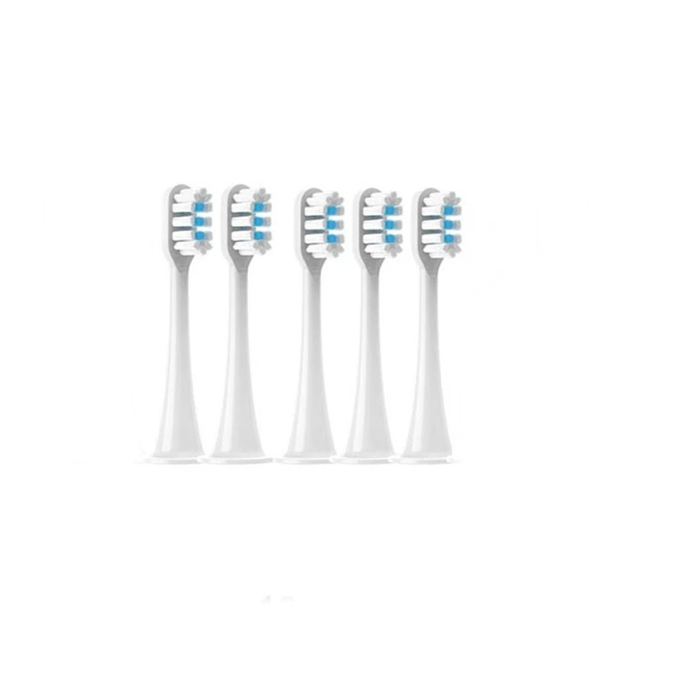 5/10 Pezzi Testine Di Ricambio, Compatibile Per Mijia T300 T500 T700, 4 Colori Con Copri Polvere, Per Igiene Orale(5 White)