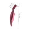 HANABASS 3pcs Dual-Head Hard Bristle Denture Cleaning Brush for False Teeth Care Angled Heads Toothbrushes in Red Green Blue for Plaque Removal view 2