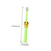 YARNOW 4pcs Soft Bristle Toothbrush with Lovely Cartoon Design for Ages Safe and Comfortable Oral Care in Yellow Pink Green and Blue view 2