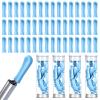 100 Pcs Ear Wax Removal Replacement Tips for Ear Camera, Replacement Tips Ears for Wet/Dry Waxs Cleaning Spoon Accessories Silicone Soft Cleaning Cap for Teen Adult Ears Wax Removal Endoscope