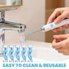 100 Pcs Ear Wax Removal Replacement Tips for Ear Camera, Replacement Tips Ears for Wet/Dry Waxs Cleaning Spoon Accessories Silicone Soft Cleaning Cap for Teen Adult Ears Wax Removal Endoscope view 3