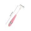 UPKOCH Soft Bristle Toothbrush with Non-Slip Handle and Storage Bucket for Ages Gentle Manual Brush for Fragile Gums Portable Cartoon Panda Design in Pink view 2
