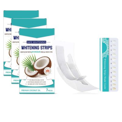 Teeth Whitening Strips Treatments 7 Pieces Kit, Teeth Whitener Strips, Efficient Removes Coffee, Enamel Whitening Strips, Deep Stain Removal - Instant Whitening, Stains for a Brighter Smile (21Pc)