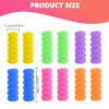 12 Pcs Foam Soft Pencil Grips, Pencil Grips for Children, Foam Ballpoint Pen Grip Soft Cushioned Holder for Handwriting Home School Office(6 Colours) view 2