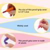 12 Pcs Foam Soft Pencil Grips, Pencil Grips for Children, Foam Ballpoint Pen Grip Soft Cushioned Holder for Handwriting Home School Office(6 Colours) view 3