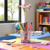 12 Pcs Foam Soft Pencil Grips, Pencil Grips for Children, Foam Ballpoint Pen Grip Soft Cushioned Holder for Handwriting Home School Office(6 Colours) view 4