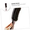 Alipis Bristle Beard Brush for Men Styling Portable Bristle Beard Brush Handle Grooming and Scalp Massage during Daily Care view 4