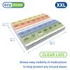 EZY DOSE Weekly Pill Box (7 Days), Vitamin Container and Daily Medicine Planner, 2 Button Compartments, Arthritis Friendly Easy to Use, 4 Times a Day view 2