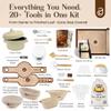 Sourdough Starter Kit with Dutch Oven and Scale, Complete Sourdough Kit with Test Baskets, 34oz Jar, Slings and Other Premium Bread Making Tools view 2