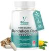 Vinco Dandelion Root Capsules 5000mg - 120 Vegan Capsules (4-Month Supply) - High Strength Herbal Supplement for Bloating & Detox - Water Retention Tablets - Natural Water Balance Support view 1