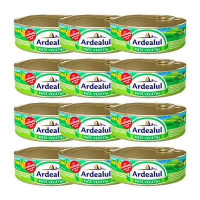 Ardealul Vegetable Pate Made with Healthy Ingredients Useful for Everyday Meals Delicious Smooth Creamy Texture Romanian Origin 100g Pack of 12