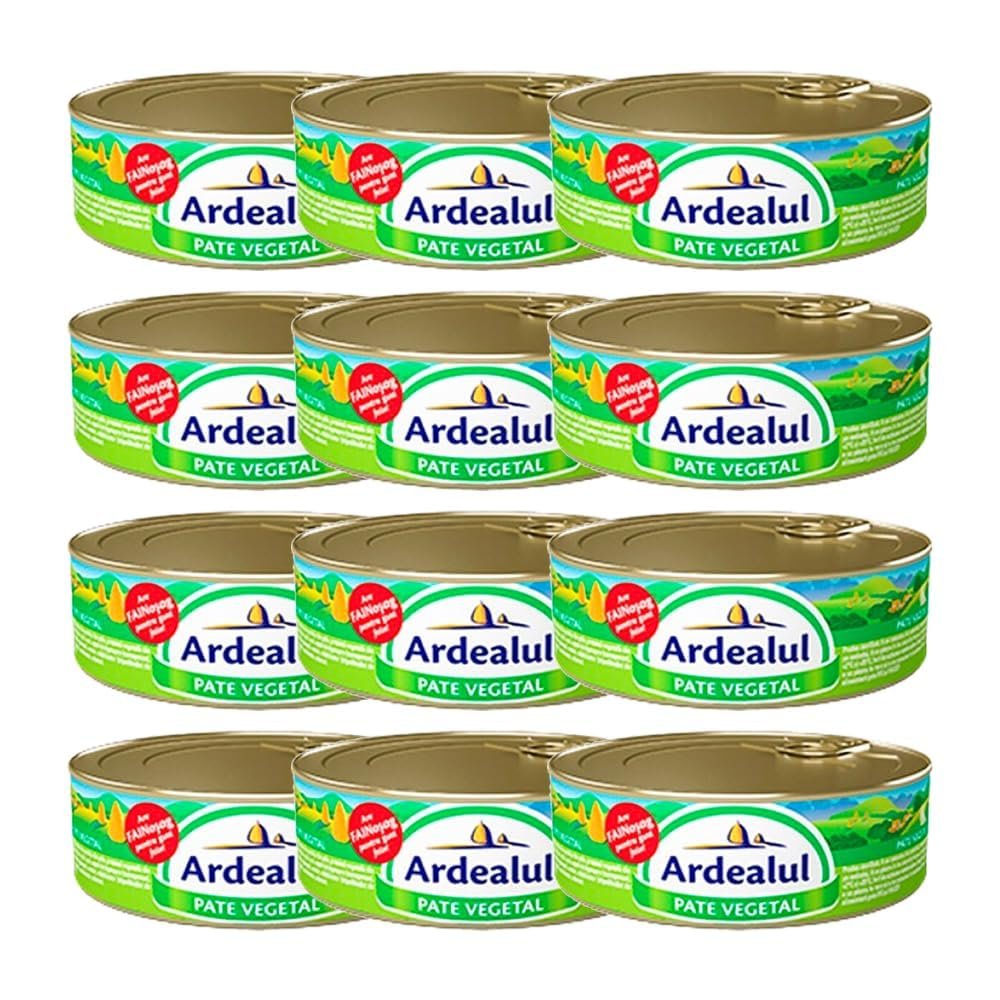 Ardealul Vegetable Pate Made with Healthy Ingredients Useful for Everyday Meals Delicious Smooth Creamy Texture Romanian Origin 100g Pack of 12