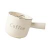 Vdaxvme Ceramic Creamer With Double Measurement Indicators And Silver Trim Precise Pouring For Coffee Seasonings Elegant Deck Balanced Serving Control Creamer view 3