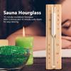 Cufaee Sauna Hourglass Sand Timer 15 Minute, Wooden Wall Mounted Rotating Sauna Sand Timer, Rotating Sand Clock Accessory for Sauna Spa Room view 3