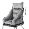 USB Heated Seat Cushion, Chair Heater with Headrest and Armrests, Heated Seat Kit Wooden Stick Support, Adjustable Temperature and Timer(Gray) view 2