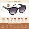OKH Bifocal Reading Sunglasses for Women, Stylish Trendy Gradient Sunglasses Readers Outdoor Reading Glasses UV400 Protection (Black/Grey 3.0) view 3