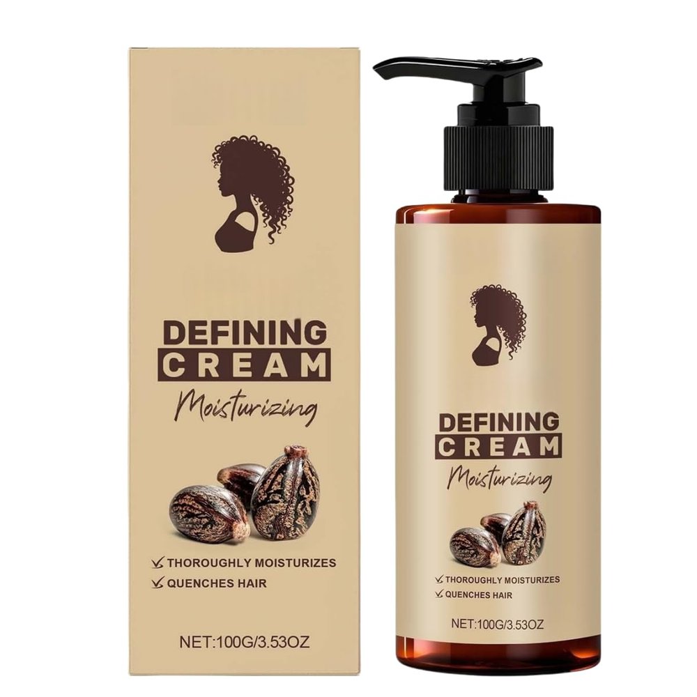 Curly Defining Cream, Wavy Hair, Nourishing and Moisturizing, Smoothing and Volumizing, Suitable for Daily Use Morning and Night