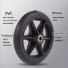 Wheelchair Front Wheels Replacement - 6/7/8 Inch Caster Wheels, Solid Tyre, Anti-Slip, Anti-Puncture, 2 Pieces view 3