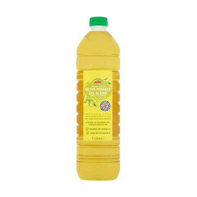 KTC Blended Pomace Oil 1Ltr Pomace Olive Oil Perfect for Frying Product of India Pack of 1