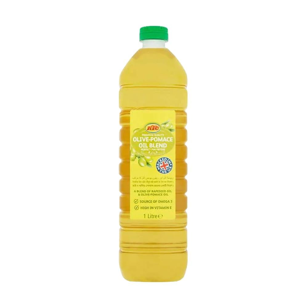 KTC Blended Pomace Oil 1Ltr Pomace Olive Oil Perfect for Frying Product of India Pack of 1
