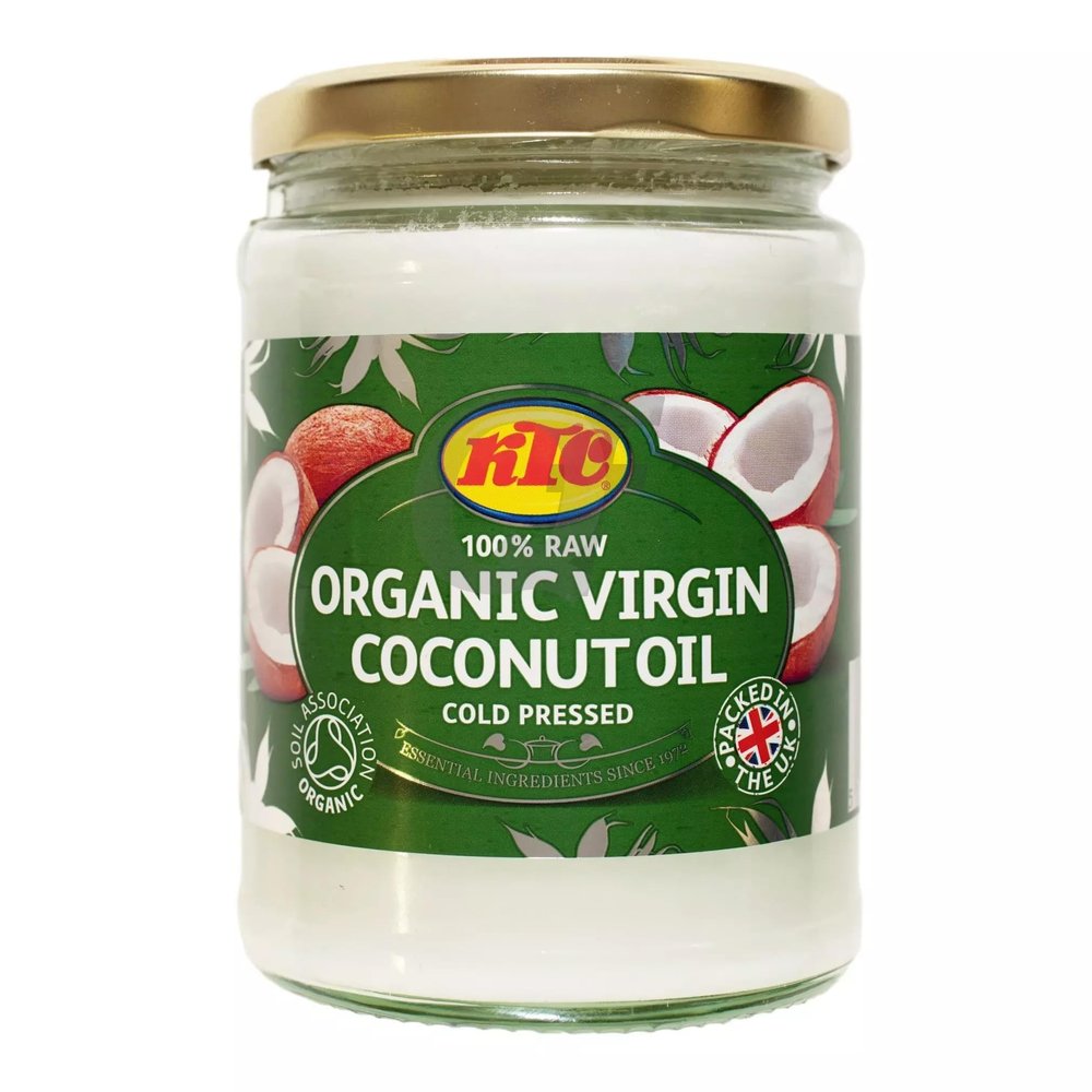 KTC Organic Virgin Coconut Oil 500Ml Cold Pressed Oil, Made Of Raw Coconut Product Of India Pack of 1