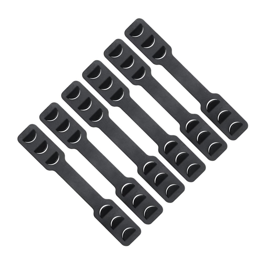 HEMOTON 6pcs Adjustable Ear Protective Mask Hooks Black Mask Hanging Hooks Ear Strap Extenders for Comfortable Fit and Secure Wearing During Running Cycling Hiking