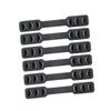 HEMOTON 6pcs Adjustable Ear Protective Mask Hooks Black Mask Hanging Hooks Ear Strap Extenders for Comfortable Fit and Secure Wearing During Running Cycling Hiking view 2